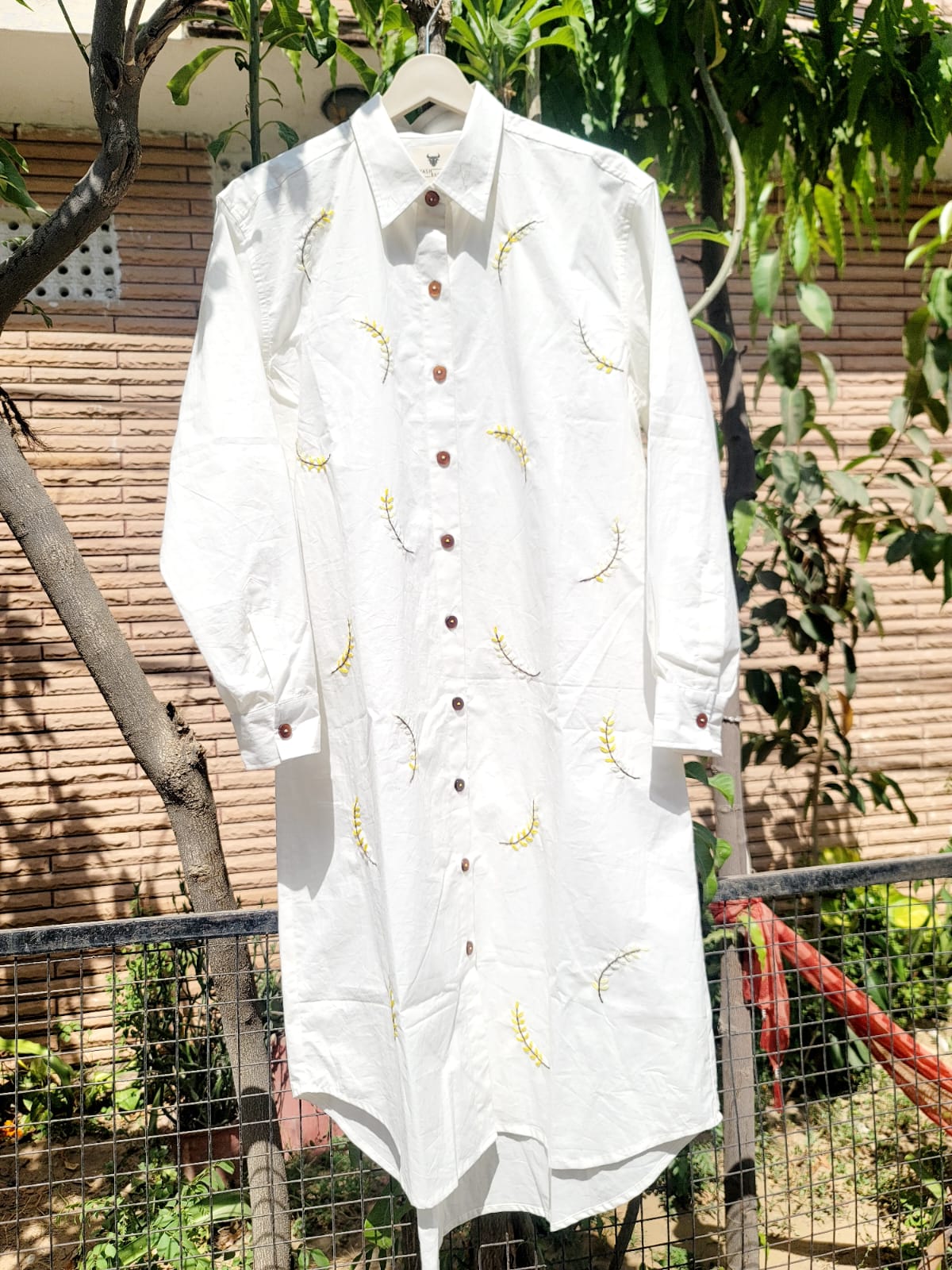 BYASH BASANTI handcrafted kurta on hanger